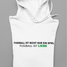 Lade das Bild in den Galerie-Viewer, Fussball ist Liebe  - Unisex Kapuzenpullover Hoodie
