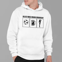 Lade das Bild in den Galerie-Viewer, Alles was Man(n) braucht  - Unisex Kapuzenpullover Hoodie
