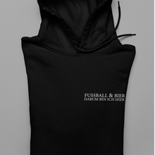 Lade das Bild in den Galerie-Viewer, Darum bin ich Hier  - Unisex Kapuzenpullover Hoodie
