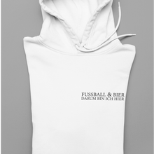 Lade das Bild in den Galerie-Viewer, Darum bin ich Hier  - Unisex Kapuzenpullover Hoodie
