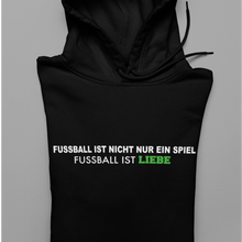 Lade das Bild in den Galerie-Viewer, Fussball ist Liebe  - Unisex Kapuzenpullover Hoodie
